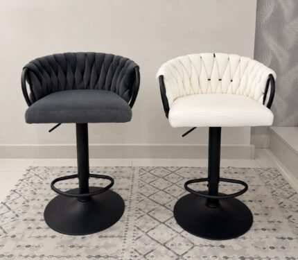 Silla trenza con base negra